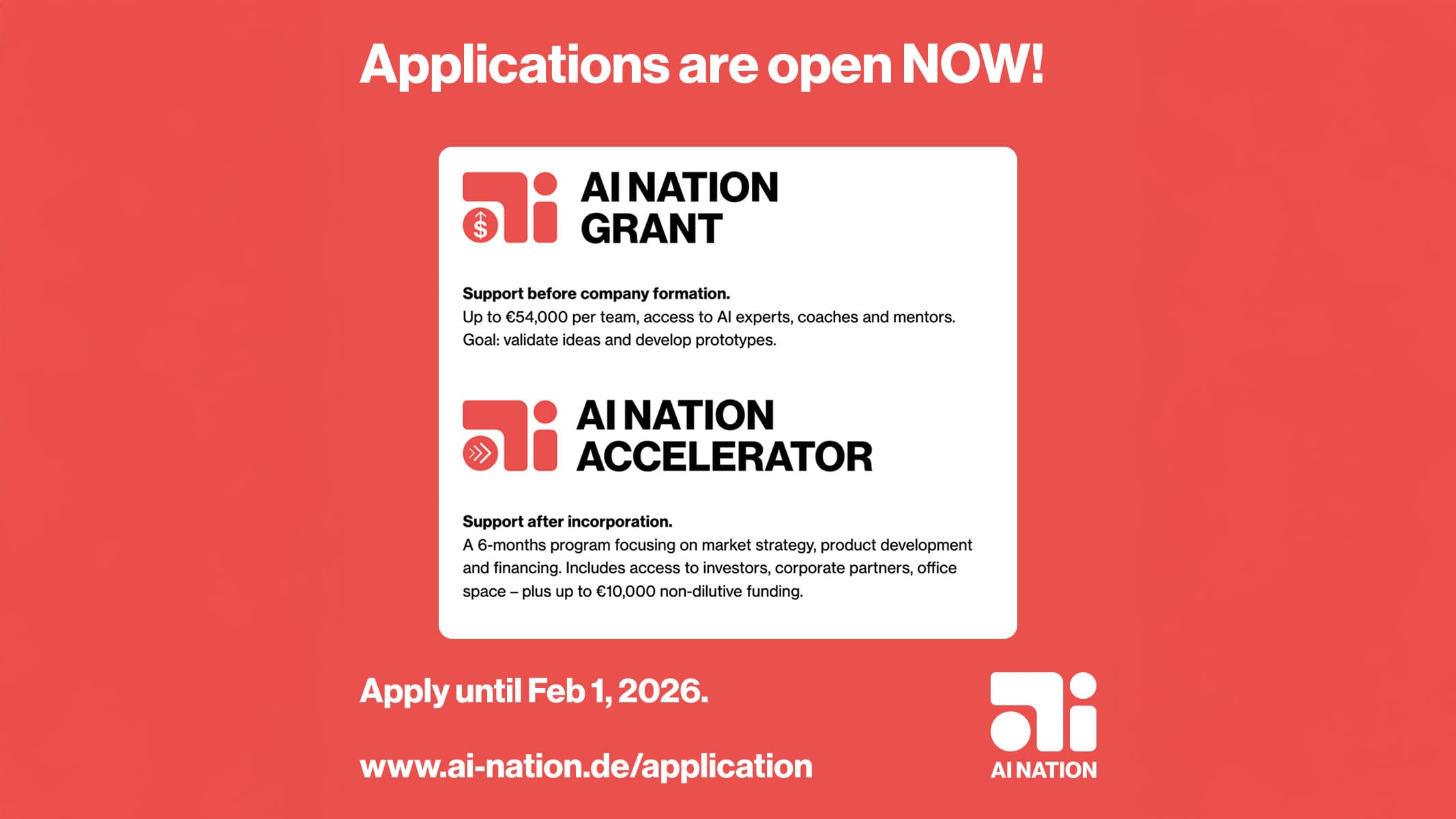 AI Nation sucht KI-Startups